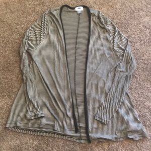 Striped Stretch Cardigan